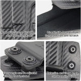 Concealed Carry Iwb Kydex Holster - by Houston | Lined Inside for Strong Retention and Protection | Reinforced Plastic Clip | Lightweight | Fits 1911 3"