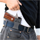Concealed Carry Iwb Kydex Holster - by Houston | Lined Inside for Strong Retention and Protection | Reinforced Plastic Clip | Lightweight | Fits 1911 4"
