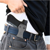 Concealed Carry Iwb Kydex Holster - by Houston | Lined Inside for Strong Retention and Maximum Protection | Reinforced Plastic Clip | Carbon Fiber | Lightweight Durable | for Glock 17