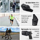 Concealed Carry Iwb Kydex Holster - by Houston | Lined Inside for Strong Retention and Maximum Protection | Reinforced Plastic Clip | Carbon Fiber | Lightweight Durable | for SIG P250