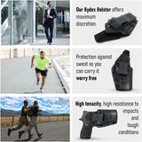 Concealed Carry Iwb Kydex Holster - by Houston | Lined Inside for Strong Retention and Maximum Protection | Reinforced Plastic Clip | Carbon Fiber | Lightweight Durable | for SIG P250