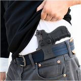 Concealed Carry Iwb Kydex Holster - by Houston | Lined Inside for Strong Retention and Maximum Protection | Reinforced Plastic Clip | Carbon Fiber | Lightweight Durable | for Walther PK 380