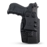 Concealed Carry Iwb Kydex Holster - by Houston | Lined Inside for Strong Retention and Maximum Protection | Reinforced Plastic Clip | Carbon Fiber | Lightweight Durable | for Walther PK 380