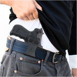 Concealed Carry Iwb Kydex Holster - by Houston | Lined Inside for Strong Retention and Maximum Protection | Reinforced Plastic Clip | Carbon Fiber | Lightweight Durable | for Walther PK 380