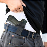 Concealed Carry Iwb Kydex Holster - by Houston | Lined Inside for Strong Retention and Maximum Protection | Reinforced Plastic Clip | Carbon Fiber | Lightweight Durable | for Walther PPQ / P99