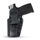 Concealed Carry Iwb Kydex Holster - by Houston | Lined Inside for Strong Retention and Maximum Protection | Reinforced Plastic Clip | Carbon Fiber | Lightweight Durable | for Ruger SR 9 / 40