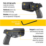 Concealed Carry Iwb Kydex Holster - by Houston | Lined Inside for Strong Retention and Maximum Protection | Reinforced Plastic Clip | Carbon Fiber | Lightweight Durable | for Ruger SR 9 / 40