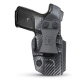 Concealed Carry Iwb Kydex Holster - by Houston | Lined Inside for Strong Retention and Maximum Protection | Reinforced Plastic Clip | Carbon Fiber | Lightweight Durable | for Ruger SR 9/40 Compact