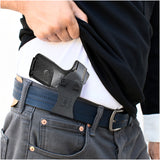 Concealed Carry Iwb Kydex Holster - by Houston | Lined Inside for Strong Retention and Maximum Protection | Reinforced Plastic Clip | Carbon Fiber | Lightweight Durable | for Ruger SR 9/40 Compact