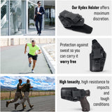 Concealed Carry Iwb Kydex Holster - by Houston | Lined Inside for Strong Retention and Maximum Protection | Reinforced Plastic Clip | Carbon Fiber | Lightweight Durable | for H&K VP 9/40