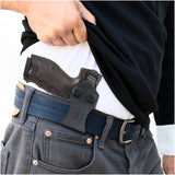 Concealed Carry Iwb Kydex Holster - by Houston | Lined Inside for Strong Retention and Maximum Protection | Reinforced Plastic Clip | Carbon Fiber | Lightweight Durable | for H&K VP 9/40