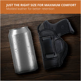 Leather Inside The Waistband Holster  For Pistol Ruger LCP