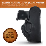 Leather Inside The Waistband Holster  For Pistol Ruger LCP