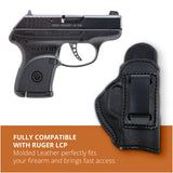 Leather Inside The Waistband Holster  For Pistol Ruger LCP