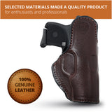 Leather Inside The Waistband Holster  For Pistol Ruger LCP