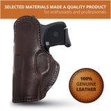 Leather Inside The Waistband Holster  For Pistol Ruger LCP