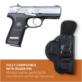 Leather Inside The Waistband Holster For Pistol Ruger P95