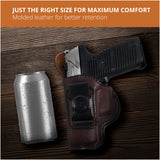 Leather Inside The Waistband Holster For Pistol Ruger P95
