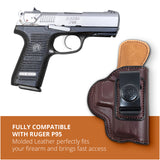 Leather Inside The Waistband Holster For Pistol Ruger P95