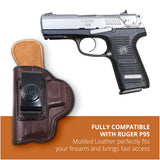 Leather Inside The Waistband Holster For Pistol Ruger P95
