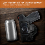Leather Inside The Waistband HolsterFor Pistol S&W Shield