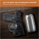 Leather Inside The Waistband HolsterFor Pistol S&W Shield