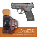 Leather Inside The Waistband HolsterFor Pistol S&W Shield