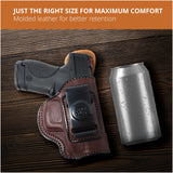 Leather Inside The Waistband HolsterFor Pistol S&W Shield