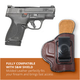Leather Inside The Waistband HolsterFor Pistol S&W Shield
