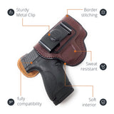Leather Inside The Waistband HolsterFor Pistol S&W Shield