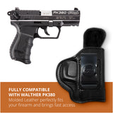Leather Inside The Waistband Holster For Walther PK380