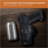 Leather Inside The Waistband Holster For Pistol Canik TP9 SFx