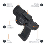 Leather Inside The Waistband Holster For Pistol Canik TP9 SFx