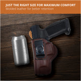 Leather Inside The Waistband Holster For Pistol Canik TP9 SFx
