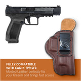 Leather Inside The Waistband Holster For Pistol Canik TP9 SFx
