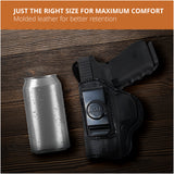 Leather Inside The Waistband Holster For Pistol Glock 19/23/32
