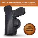 Leather Inside The Waistband Holster For Pistol Glock 19/23/32