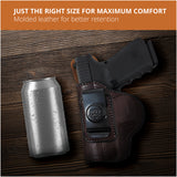 Leather Inside The Waistband Holster For Pistol Glock 19/23/32