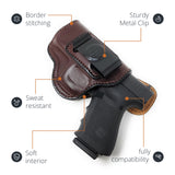 Leather Inside The Waistband Holster For Pistol Glock 19/23/32