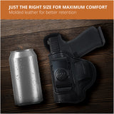 Leather Inside The Waistband Holster For Pistol Glock 43