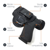 Leather Inside The Waistband Holster For Pistol Glock 43