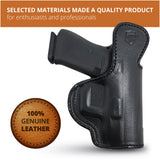 Leather Inside The Waistband Holster For Pistol Glock 43