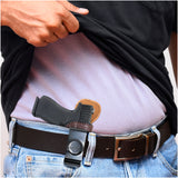Leather Inside The Waistband Holster For Pistol Glock 43