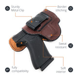 Leather Inside The Waistband Holster For Pistol Glock 43