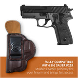 Leather Inside The Waistband Holster For Pistol Sig Sauer P229