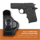 Leather Inside The Waistband Holster For Pistol Sig Sauer P938