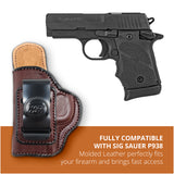Leather Inside The Waistband Holster For Pistol Sig Sauer P938