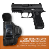 Leather Inside The Waistband Holster For Pistol Sig Sauer P320 Comp/Carry