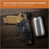 Leather Inside The Waistband Holster For Pistol Sig Sauer P320 Comp/Carry