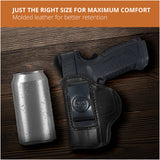 Leather Inside The Waistband Holster For Pistol Springfield XDM Elite 3.8
